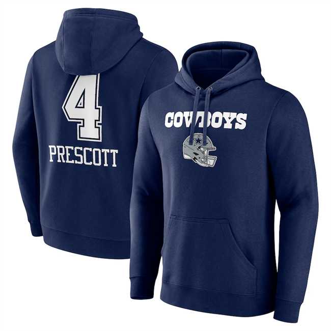 Men's Dallas Cowboys #4 Dak Prescott Navy Team Wordmark Player Name & Number Pullover Hoodie,We sell and wholesale Men's Dallas Cowboys #4 Dak Prescott Navy Team Wordmark Player Name & Number Pullover Hoodie on line form chian!